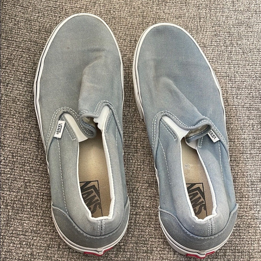 Vans Men's Blue Slip-On Shoes